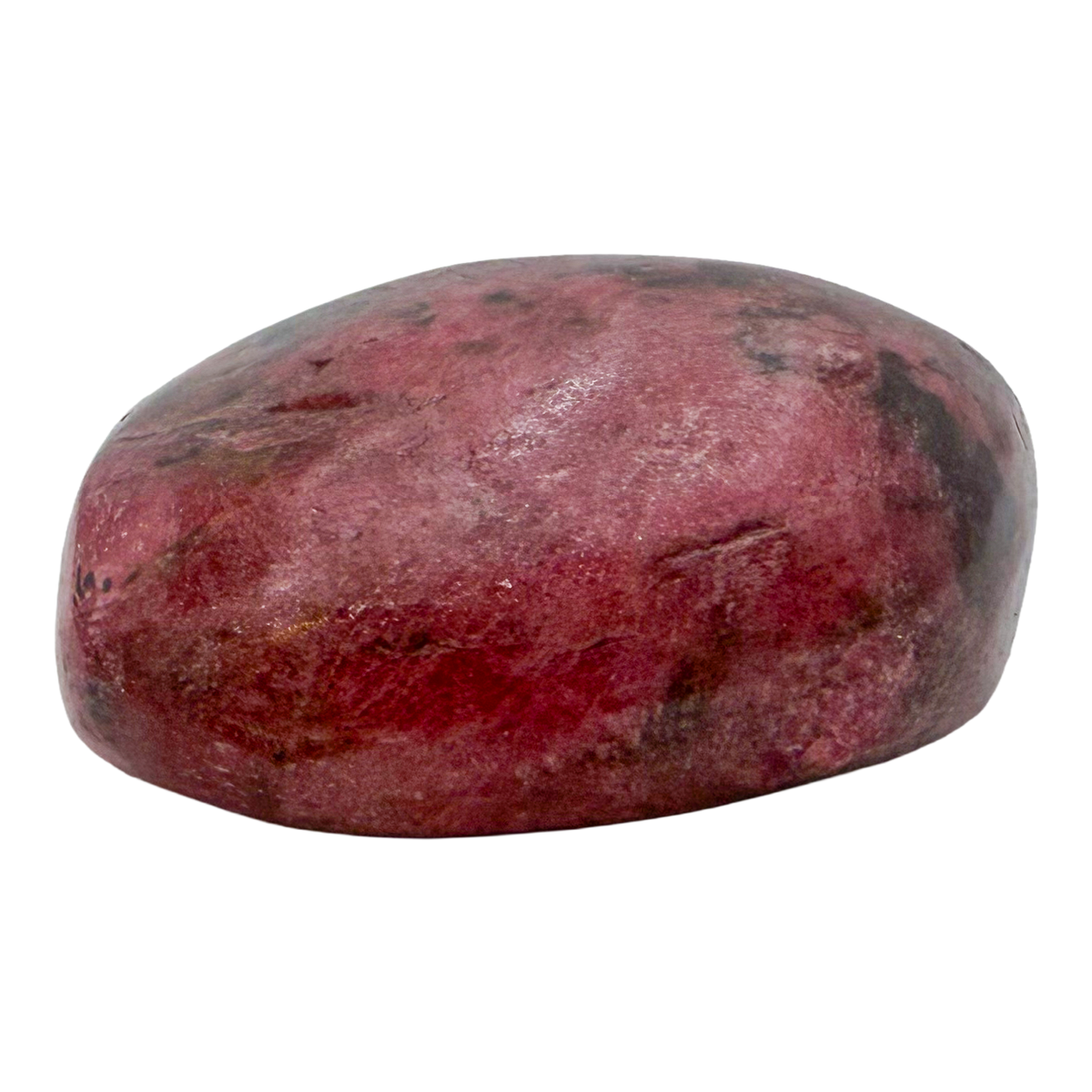 AA grade Rhodonite polished free form from Masvingo, Zimbabwe, rose pink with black manganese veining