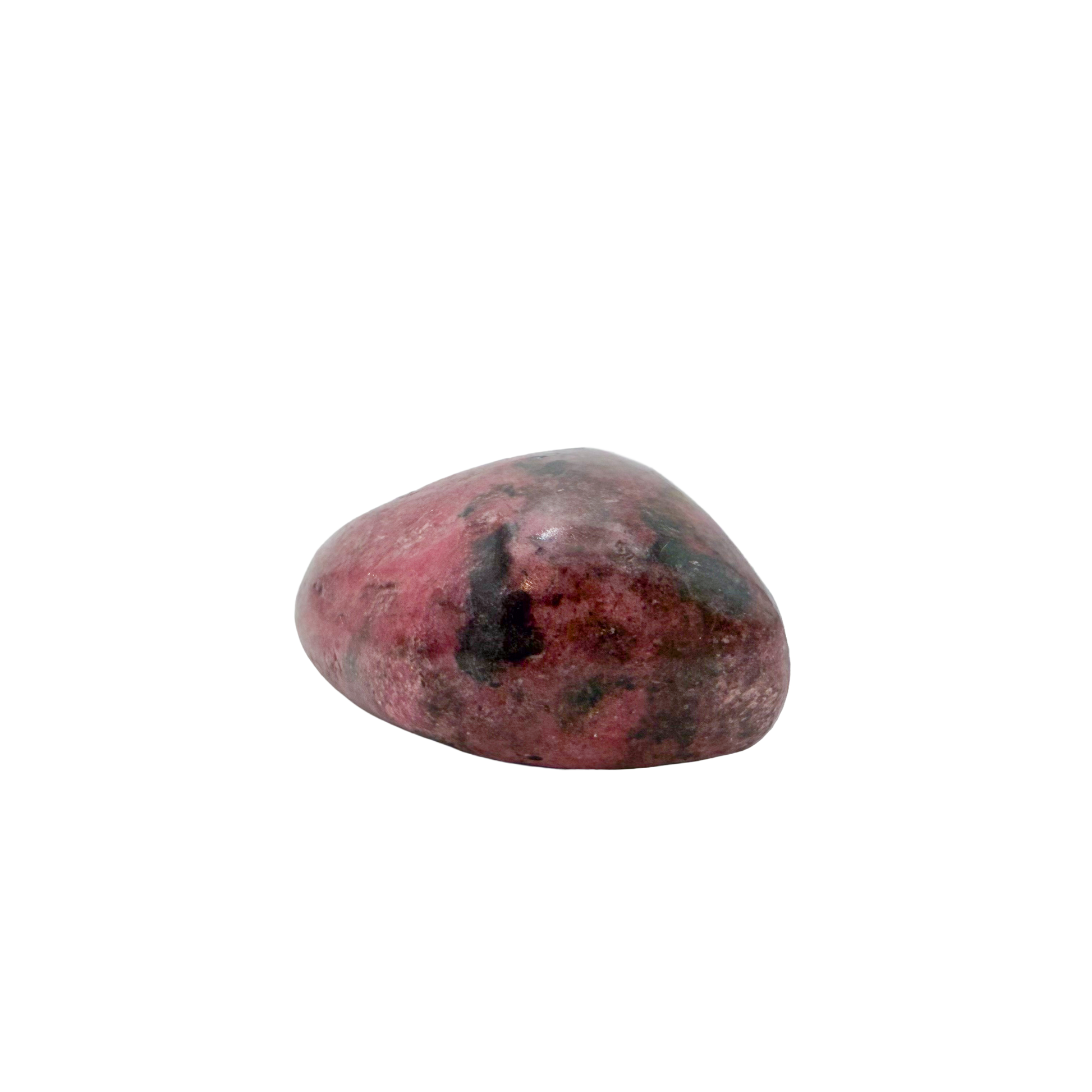 Rhodonite polished free form from Zimbabwe, alternate view