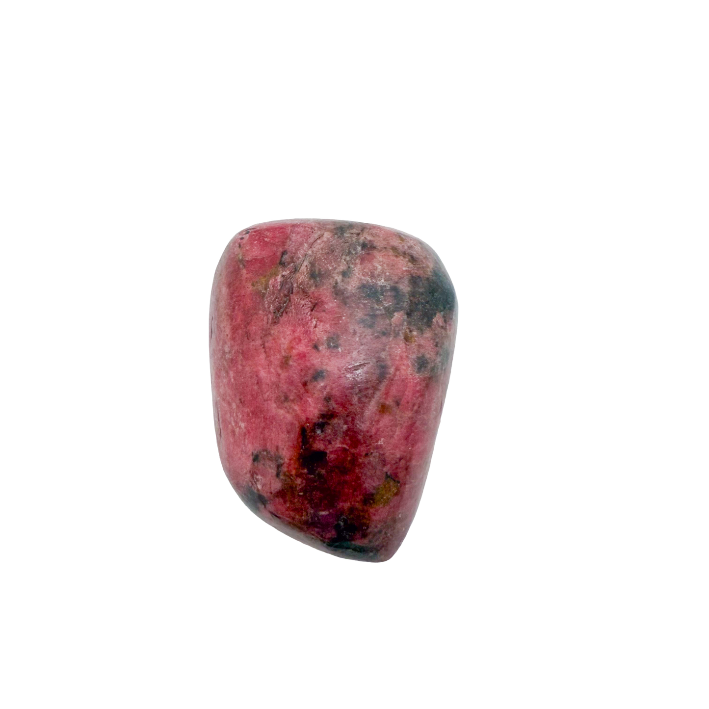 Rhodonite polished free form from Zimbabwe, alternate view