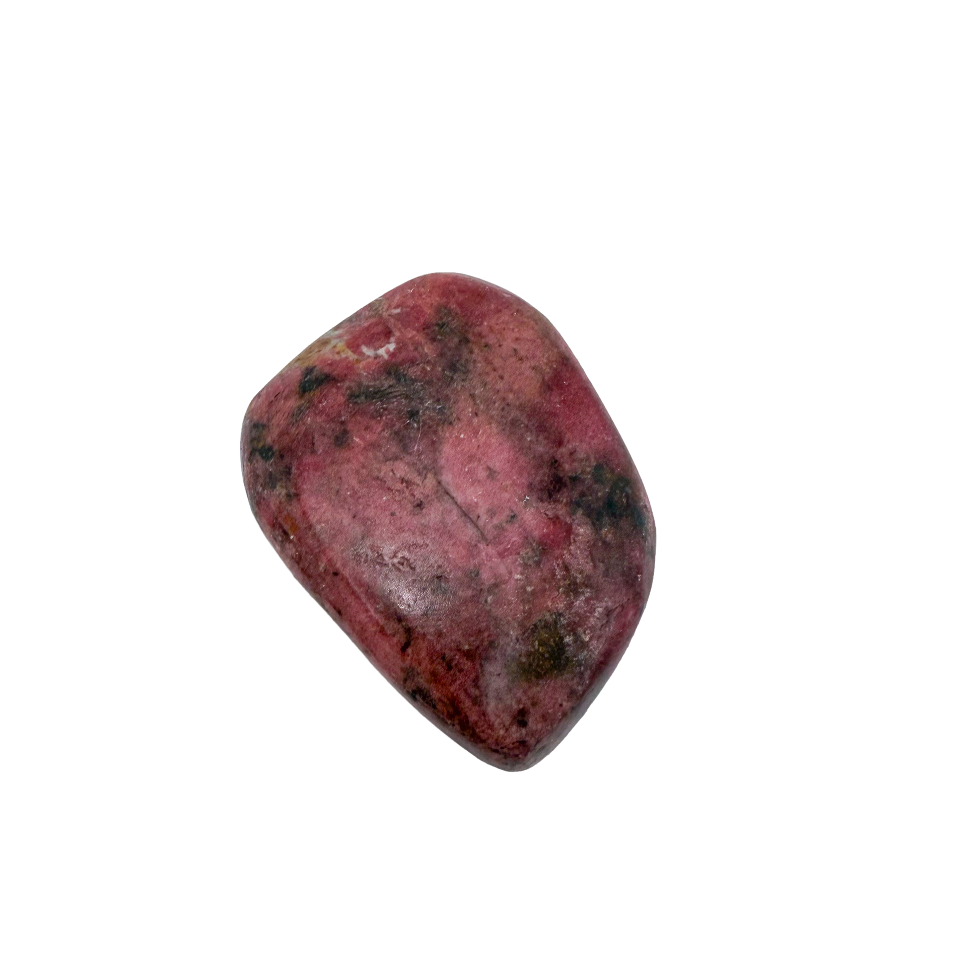 Rhodonite polished free form from Zimbabwe, alternate view