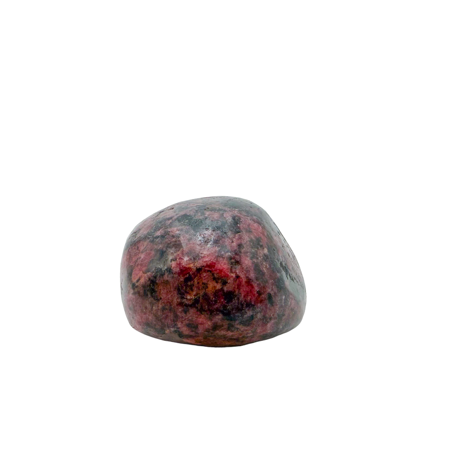 Rhodonite polished free form from Zimbabwe, alternate view
