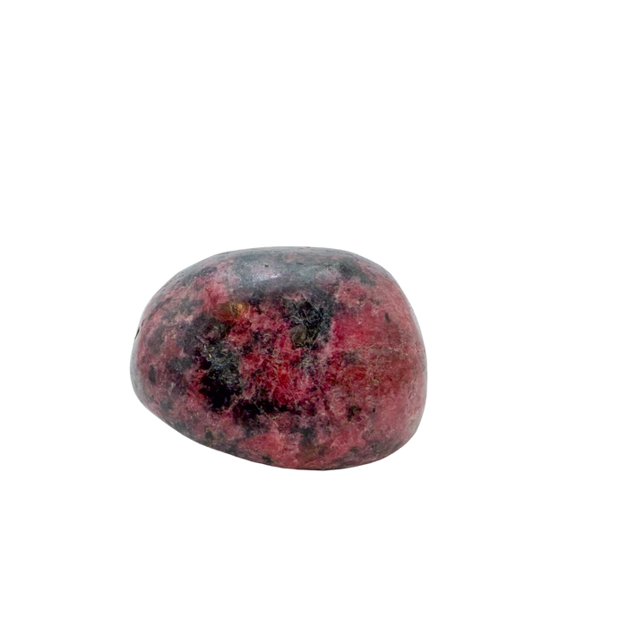 AA grade Rhodonite polished free form from Masvingo, Zimbabwe, rose pink with black manganese veining