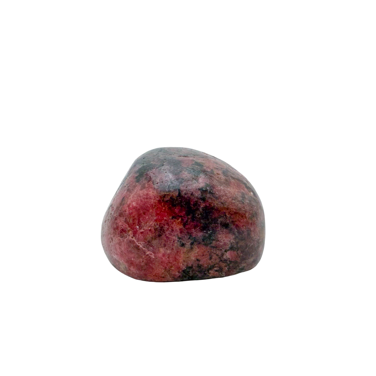 Rhodonite polished free form from Zimbabwe, alternate view