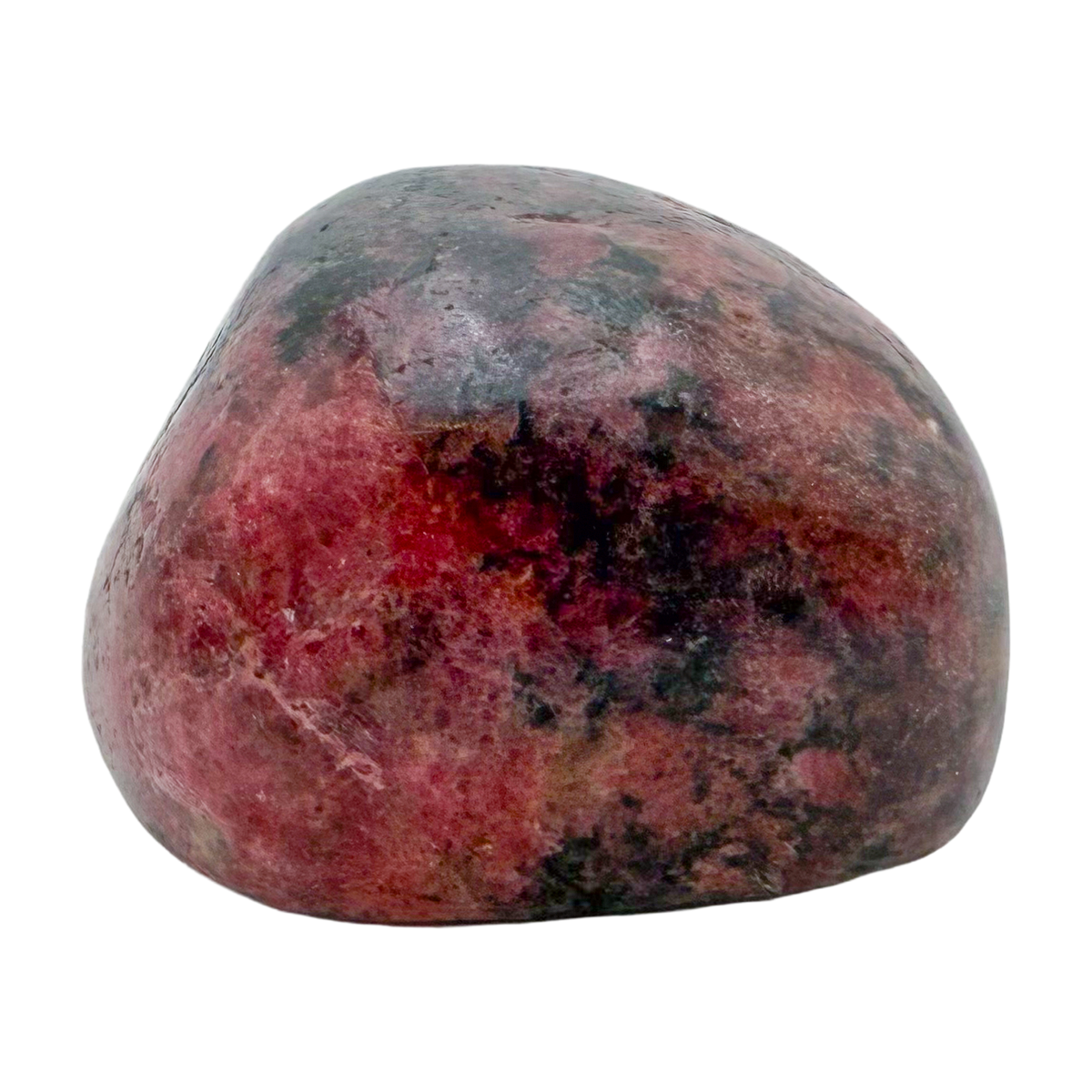 Rhodonite polished free form from Zimbabwe, alternate view