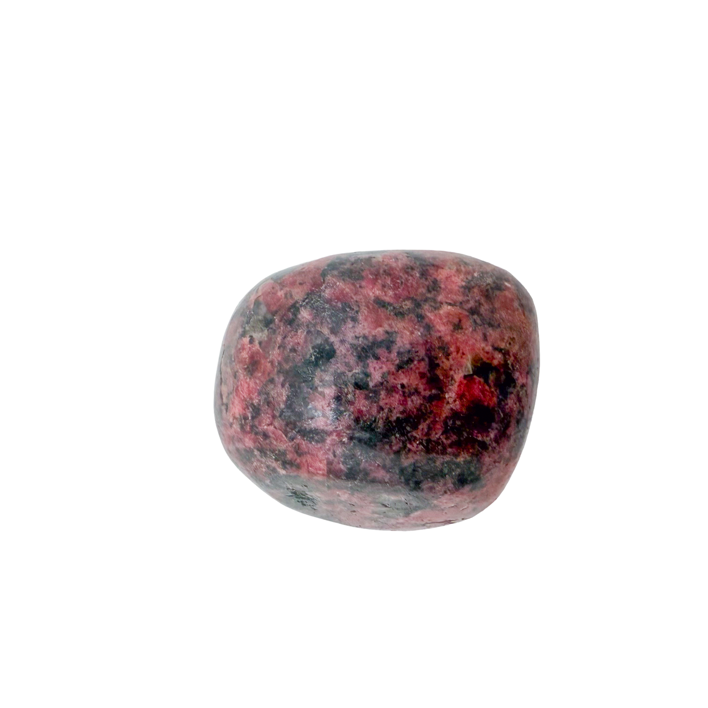 Rhodonite polished free form from Zimbabwe, alternate view