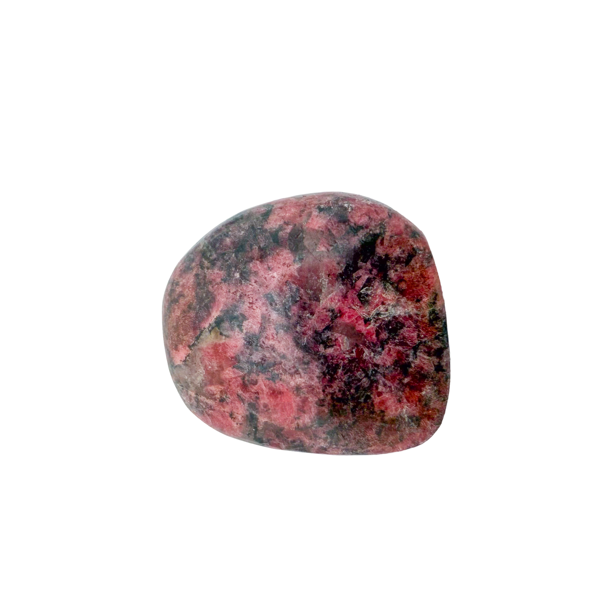 Rhodonite polished free form from Zimbabwe, alternate view