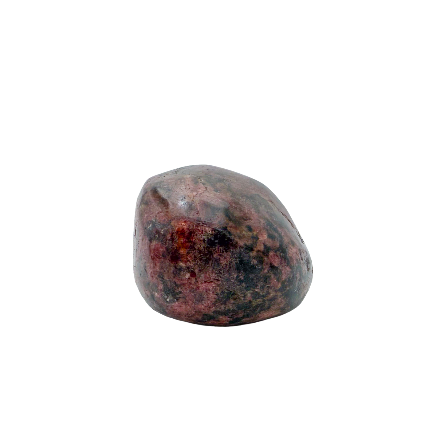 Rhodonite polished free form from Zimbabwe, alternate view