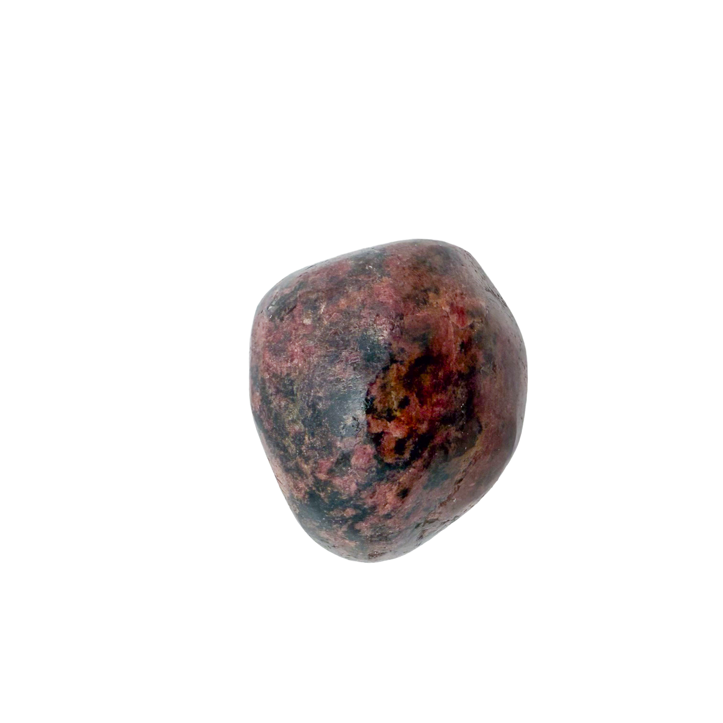 Rhodonite polished free form from Zimbabwe, alternate view