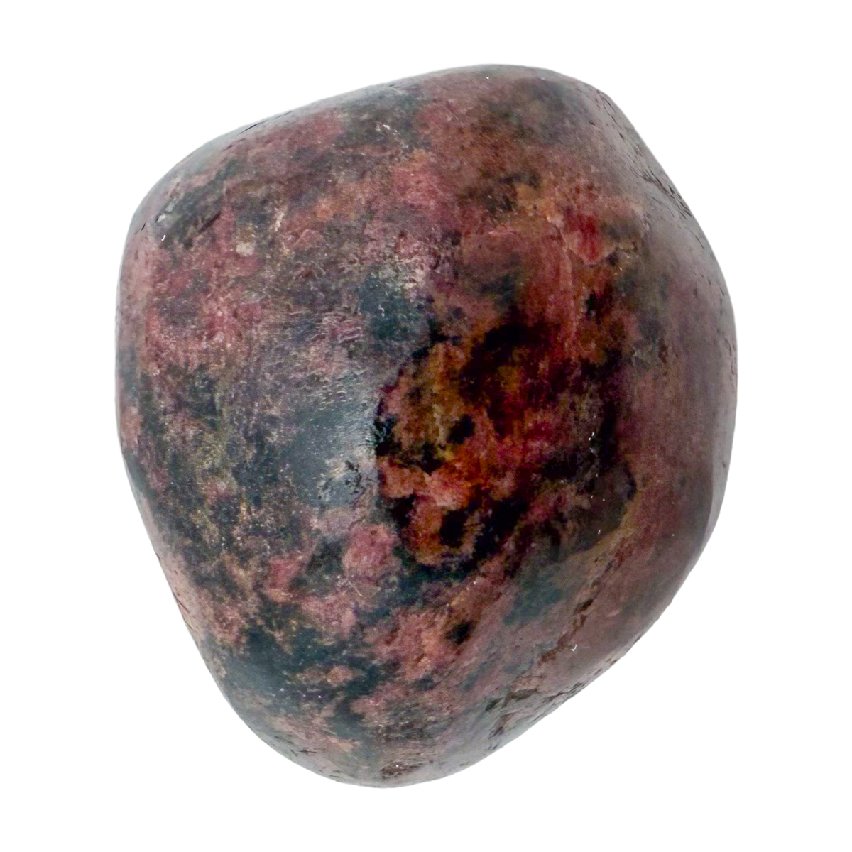 Rhodonite polished free form from Zimbabwe, alternate view