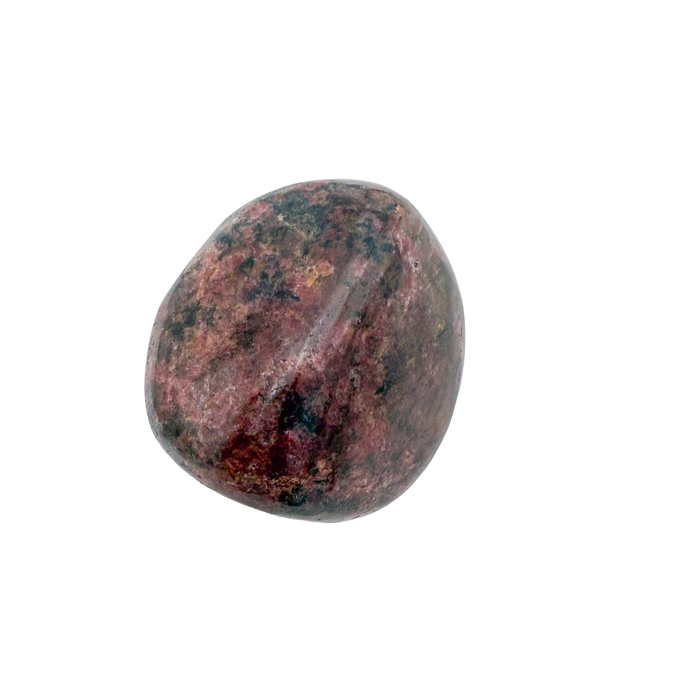 Rhodonite polished free form from Zimbabwe, alternate view