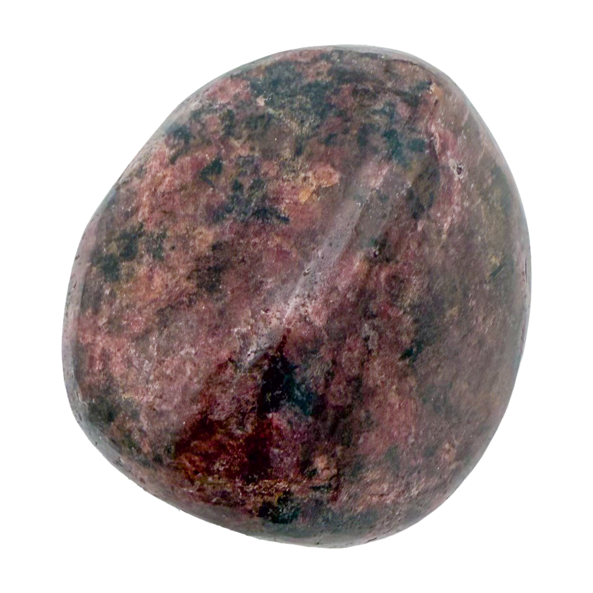 Rhodonite polished free form from Zimbabwe, alternate view