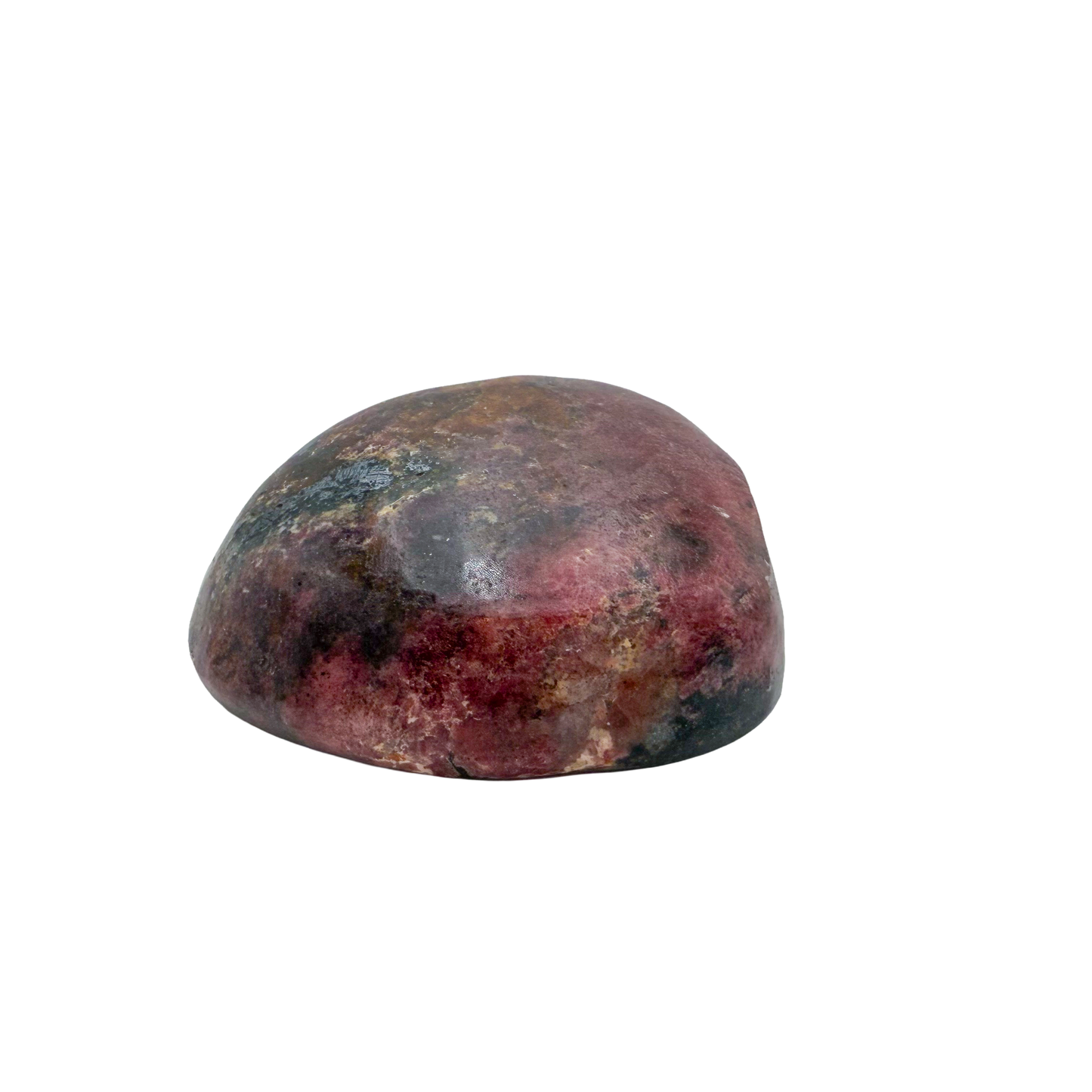 Rhodonite polished free form from Zimbabwe, alternate view