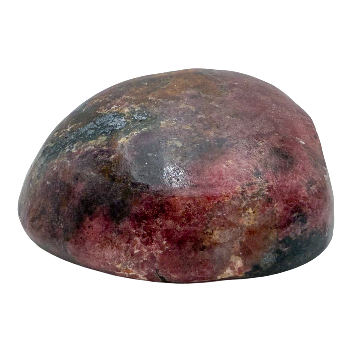 Rhodonite polished free form from Zimbabwe, alternate view
