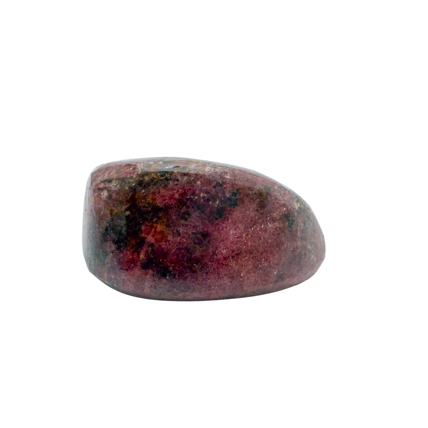 Rhodonite polished free form from Zimbabwe, alternate view