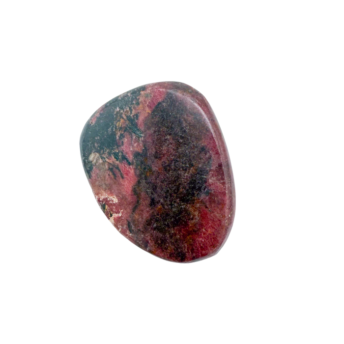 Rhodonite polished free form from Zimbabwe, alternate view