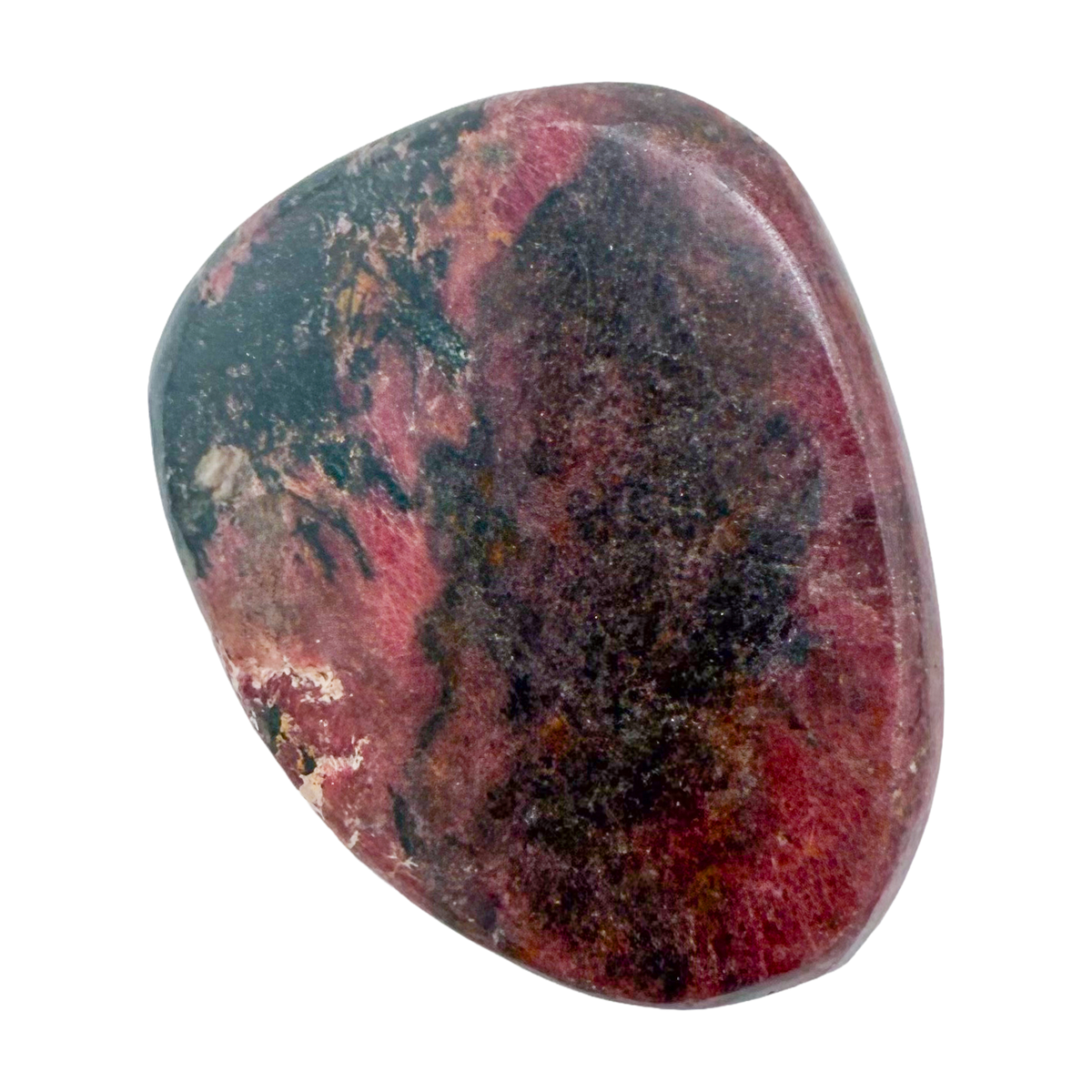 Rhodonite polished free form from Zimbabwe, alternate view