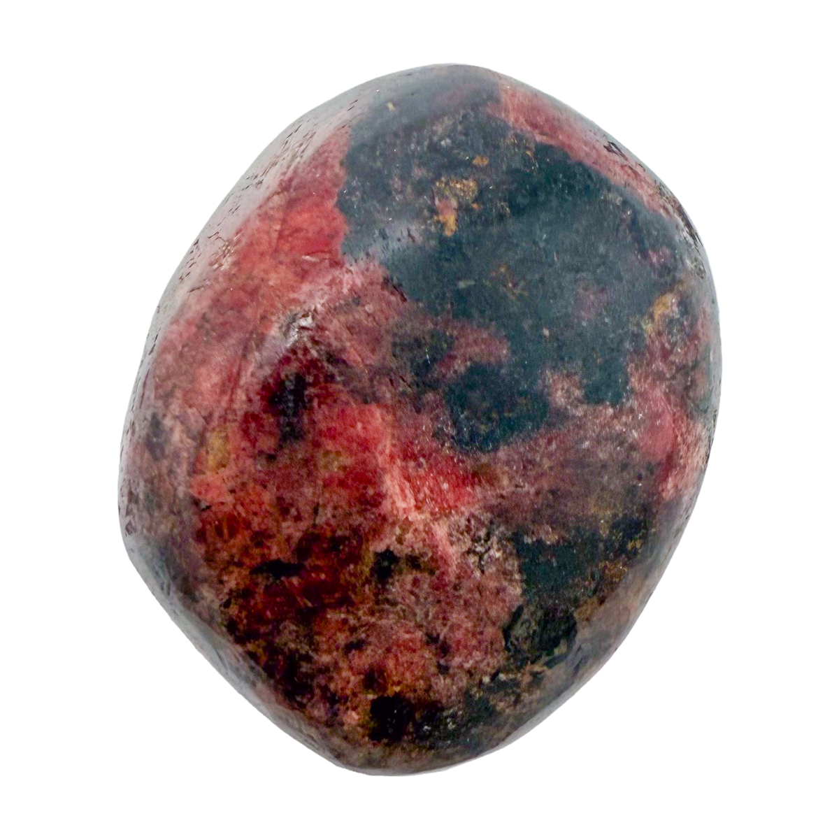 Rhodonite polished free form from Zimbabwe, alternate view