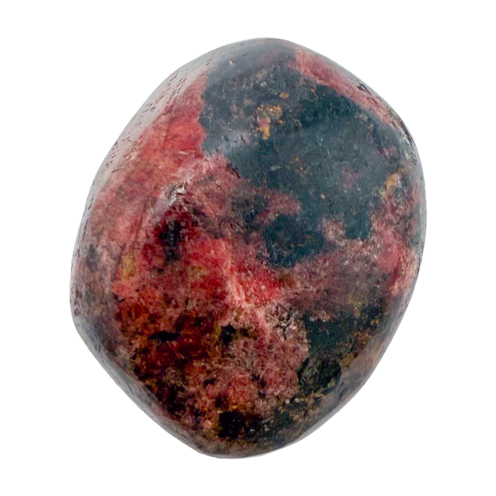 Rhodonite polished free form from Zimbabwe, alternate view