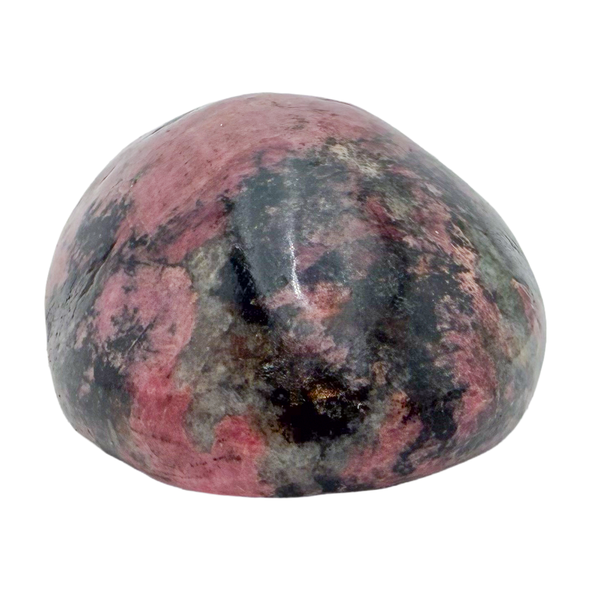 Rhodonite polished free form from Zimbabwe, alternate view