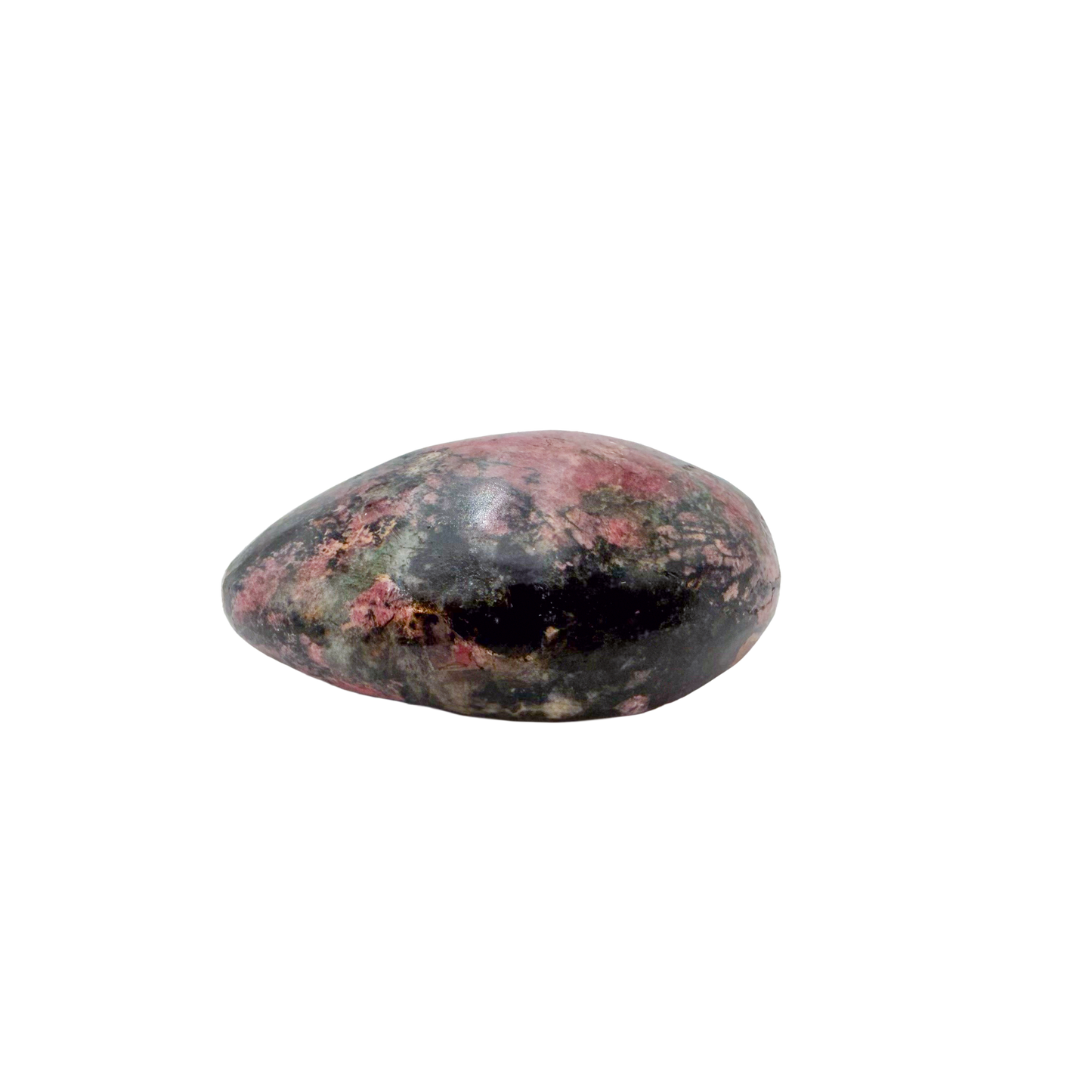Rhodonite polished free form from Zimbabwe, alternate view