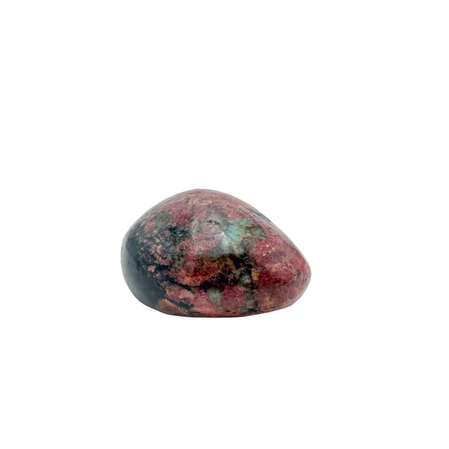 Rhodonite polished free form from Zimbabwe, alternate view