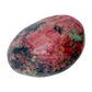AA grade Rhodonite polished free form from Masvingo, Zimbabwe, rose pink with black manganese veining