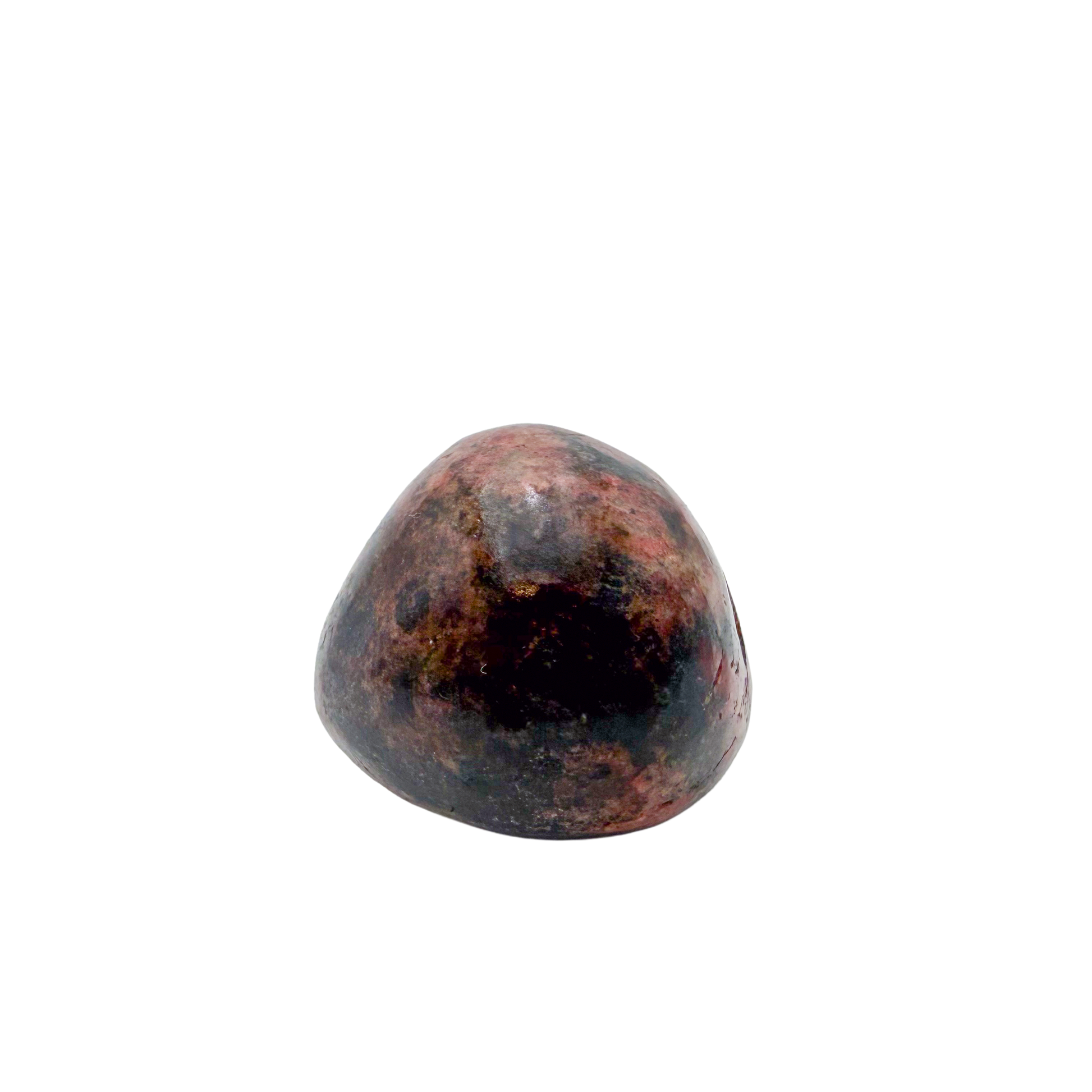 Rhodonite polished free form from Zimbabwe, alternate view