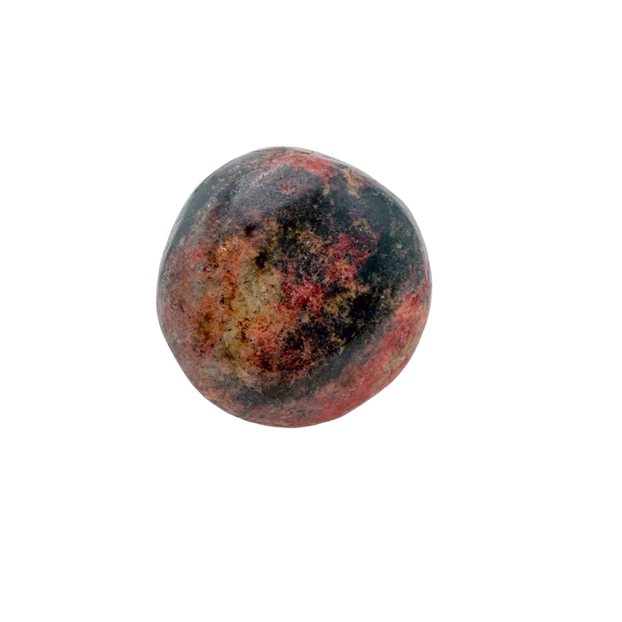 Rhodonite polished free form from Zimbabwe, alternate view