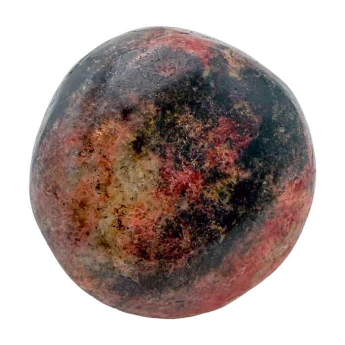 Rhodonite polished free form from Zimbabwe, alternate view