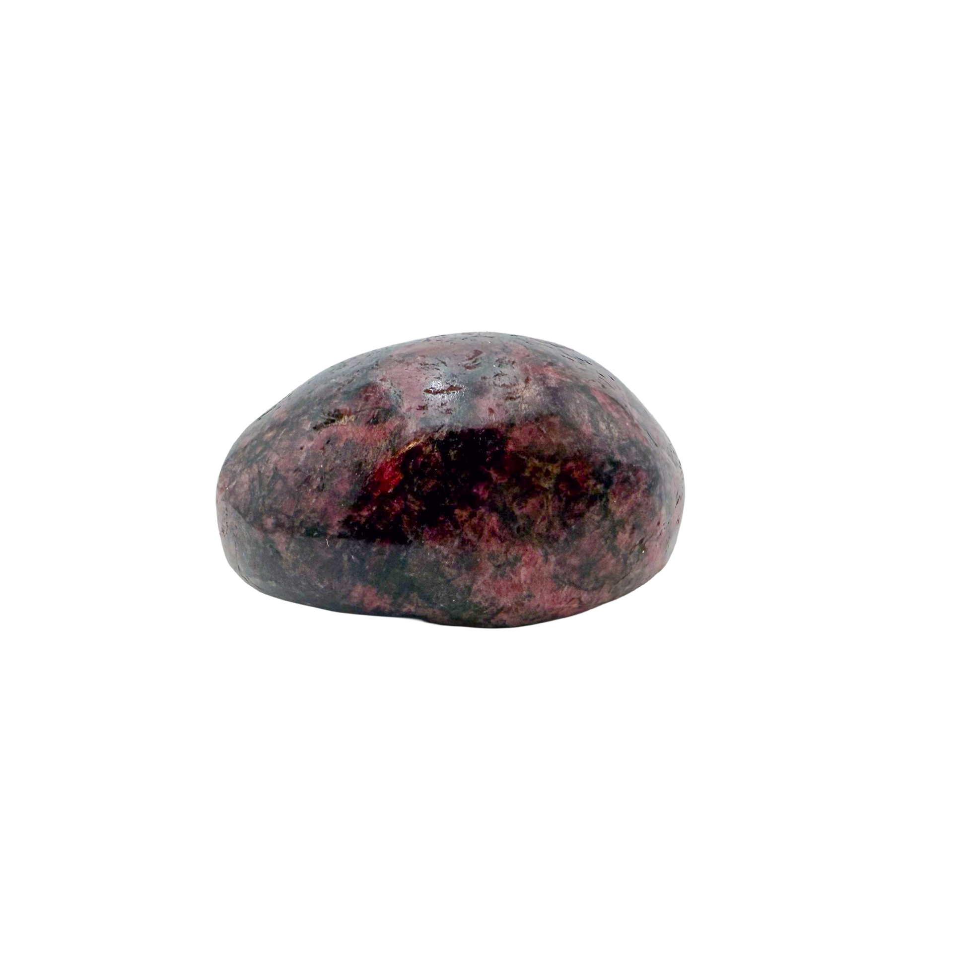 Rhodonite polished free form from Zimbabwe, alternate view