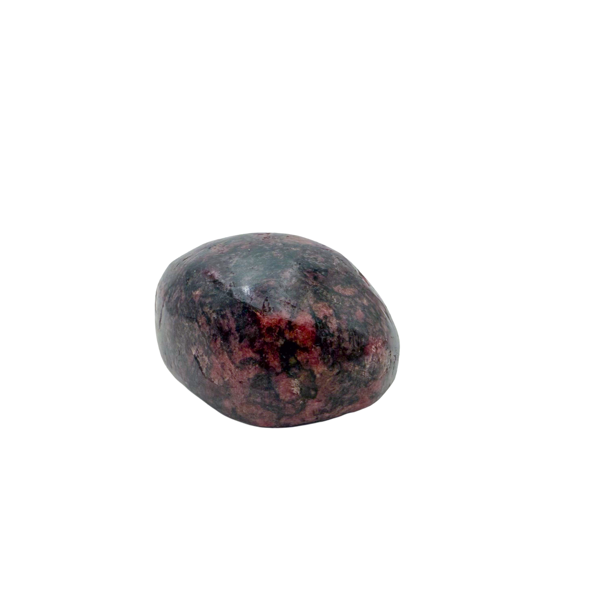 Rhodonite polished free form from Zimbabwe, alternate view
