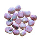 Rhodonite Palm Stones for Emotional Healing, Grounding & Love — black smooth polished, AA grade directly from Peru