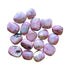 Rhodonite Palm Stones for Emotional Healing, Grounding & Love — black smooth polished, AA grade directly from Peru