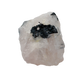 Rose Quartz with Black Tourmaline from Brazil, alternate view