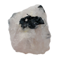 Rose Quartz with Black Tourmaline from Brazil, alternate view
