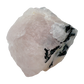 Rose Quartz with Black Tourmaline from Brazil, alternate view