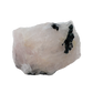 Rose Quartz with Black Tourmaline from Brazil, alternate view