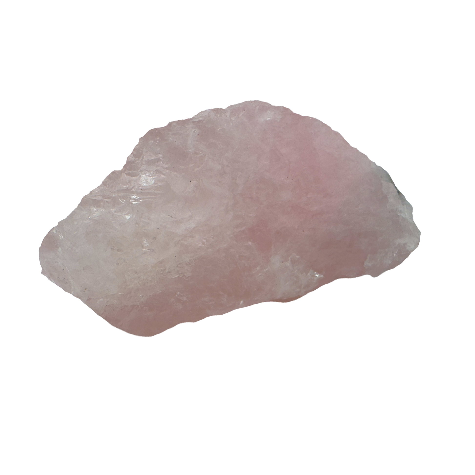 Rose Quartz with Black Tourmaline from Brazil, alternate view