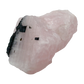 Rose Quartz with Black Tourmaline from Brazil, alternate view