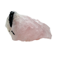Rose Quartz with Black Tourmaline specimen from Minas Gerais, Brazil, pink quartz threaded with black schorl