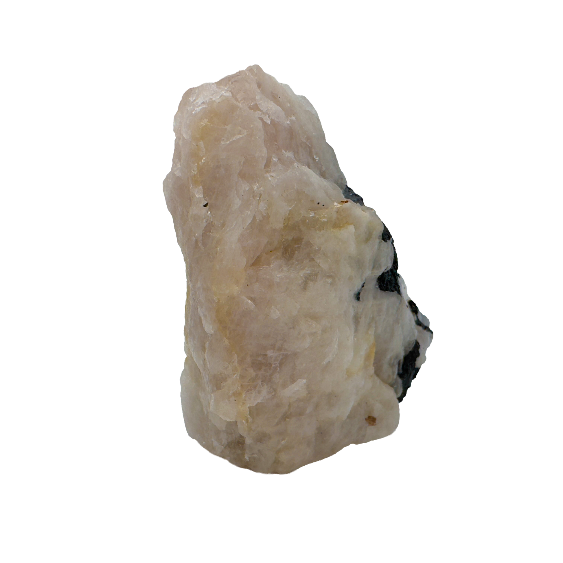 Rose Quartz with Black Tourmaline from Brazil, alternate view