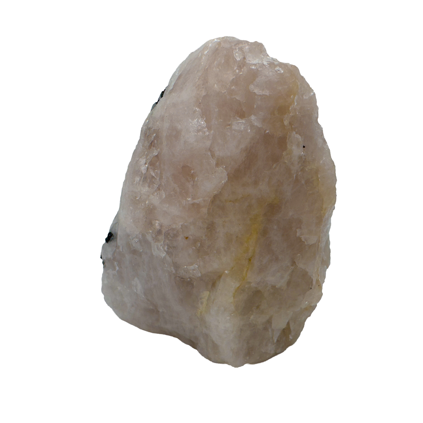 Rose Quartz with Black Tourmaline from Brazil, alternate view