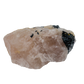 Rose Quartz with Black Tourmaline from Brazil, alternate view