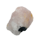Rose Quartz with Black Tourmaline from Brazil, alternate view