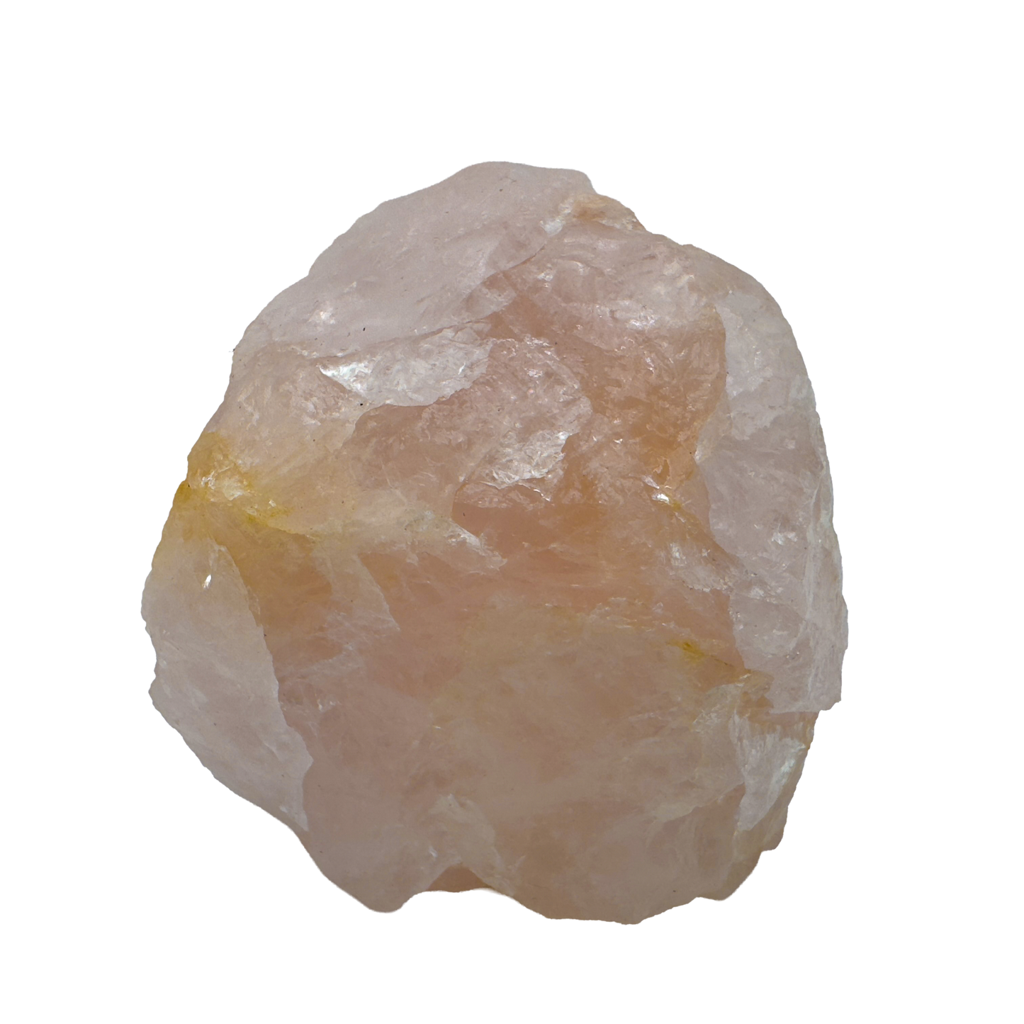 Rose Quartz with Black Tourmaline from Brazil, alternate view