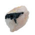 Rose Quartz with Black Tourmaline from Brazil, alternate view