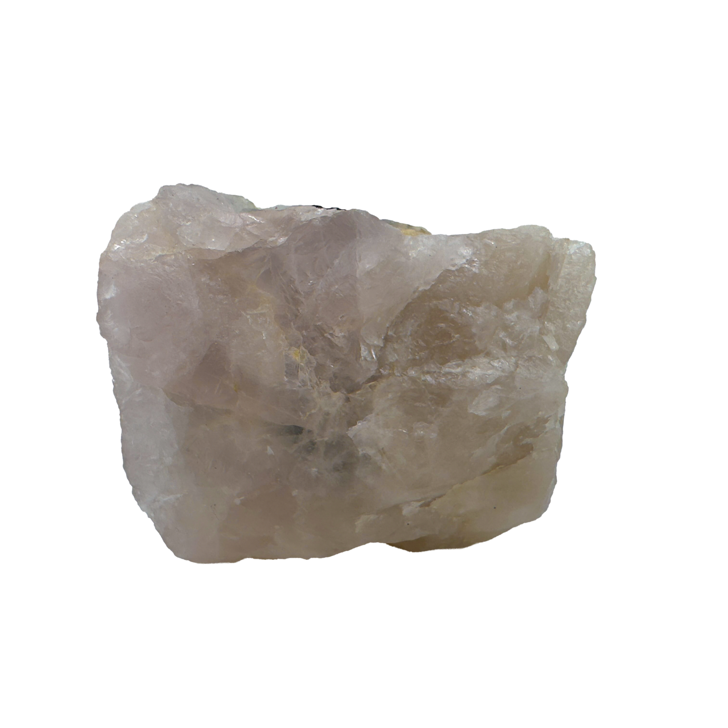Rose Quartz with Black Tourmaline from Brazil, alternate view