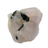 Rose Quartz with Black Tourmaline specimen from Minas Gerais, Brazil, pink quartz threaded with black schorl