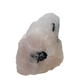Rose Quartz with Black Tourmaline from Brazil, alternate view