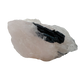 Rose Quartz with Black Tourmaline from Brazil, alternate view